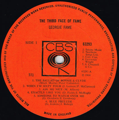 Georgie Fame : The Third Face Of Fame (LP, Album)