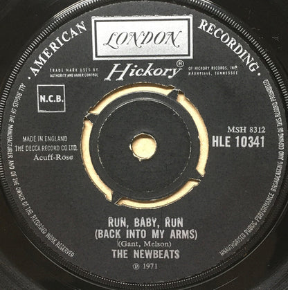 The Newbeats : Run, Baby, Run (Back Into My Arms) (7", Single)