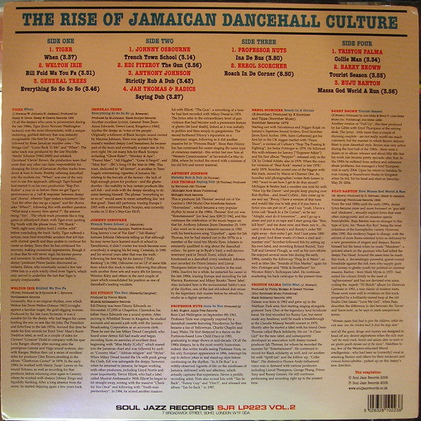 Various : Dancehall 2 (The Rise Of Jamaican Dancehall Culture) (Volume Two) (2xLP, Comp)