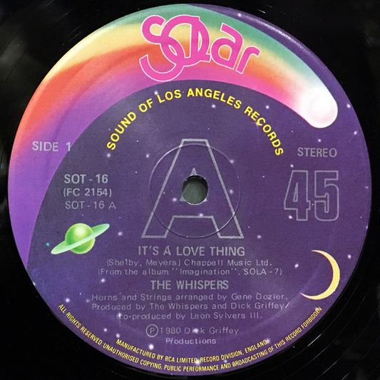 The Whispers : It's A Love Thing (12")