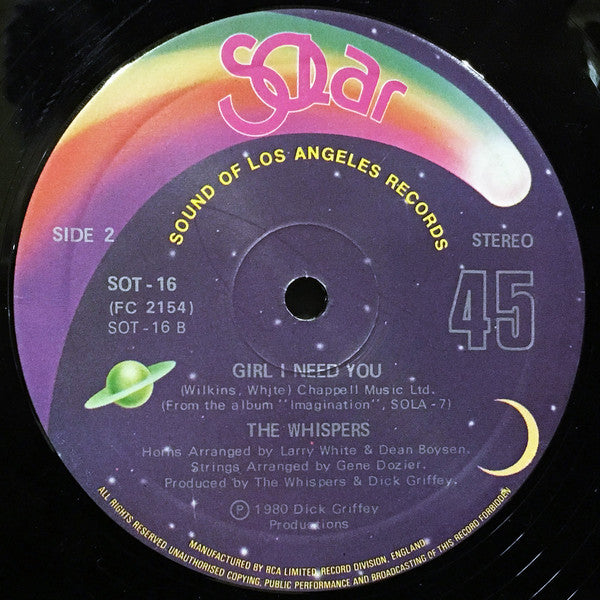 The Whispers : It's A Love Thing (12")