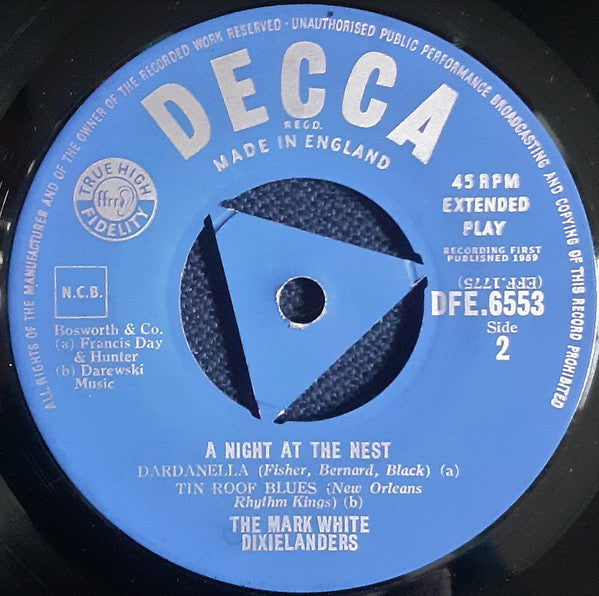 The Mark White Dixielanders : A Night At The Nest (7", EP)