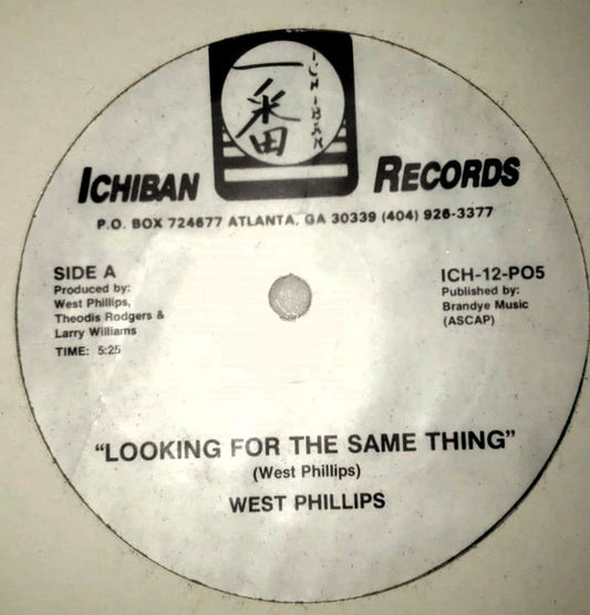 West Phillips : Looking For The Same Thing (12", Promo)