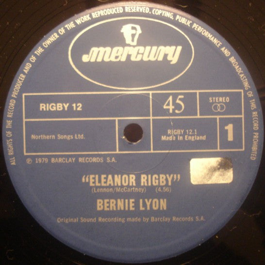 Bernie Lyon : Eleanor Rigby (12")
