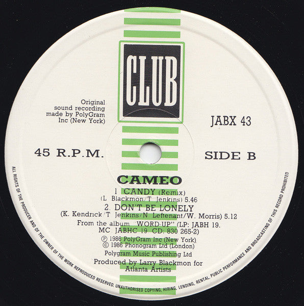 Cameo : Candy (12")