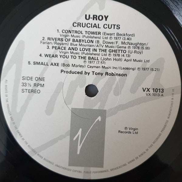 U-Roy : Crucial Cuts (LP, Comp, RE)