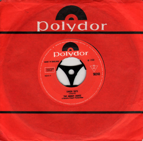 The Amboy Dukes (2) : Simon Says (7", Single)