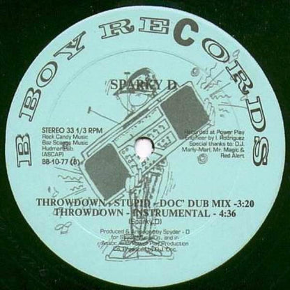 Sparky D : Throwdown (12")