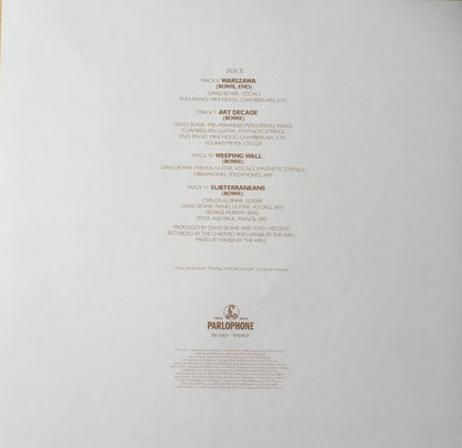 David Bowie : Low (LP, Album, Ltd, RE, RM, RP, Ora)