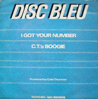 Disc Bleu : I Got Your Number (12", Maxi)