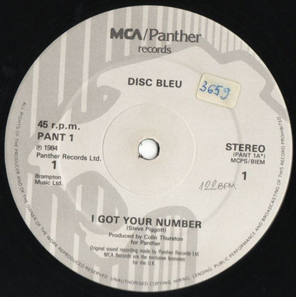 Disc Bleu : I Got Your Number (12", Maxi)