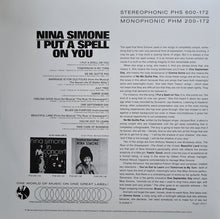 Nina Simone : I Put A Spell On You (LP, Album, RE, 180)