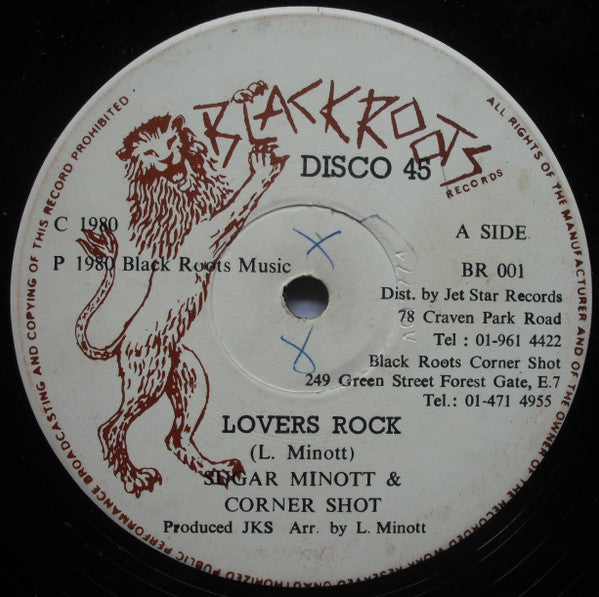 Sugar Minott & Corner Shot : Lovers Rock (12")