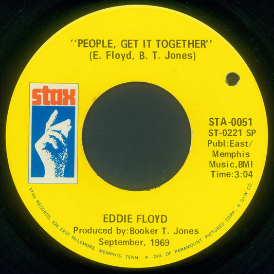 Eddie Floyd : Why Is The Wine Sweeter (On The Other Side) / People, Get It Together (7", Single, SP)