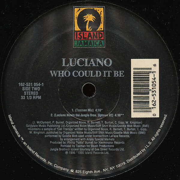 Luciano (2) : Who Could It Be (12")