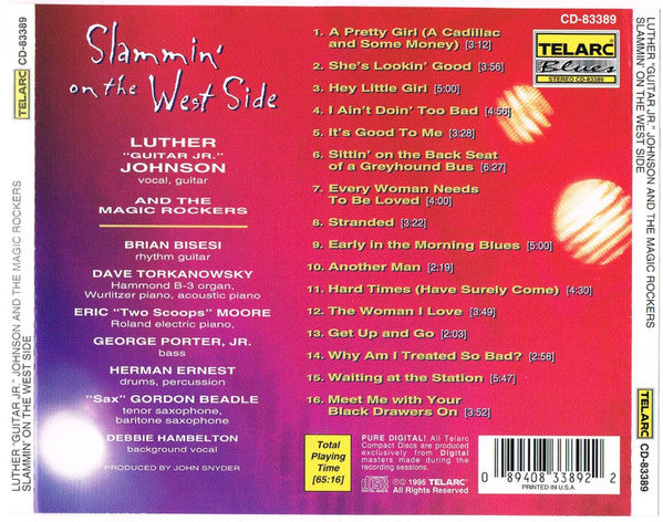 Luther "Guitar Junior" Johnson And The Magic Rockers : Slammin' On The West Side (CD, Album, DAD)