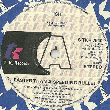 Ish Ledesma : Faster Than A Speeding Bullet (7", Promo)