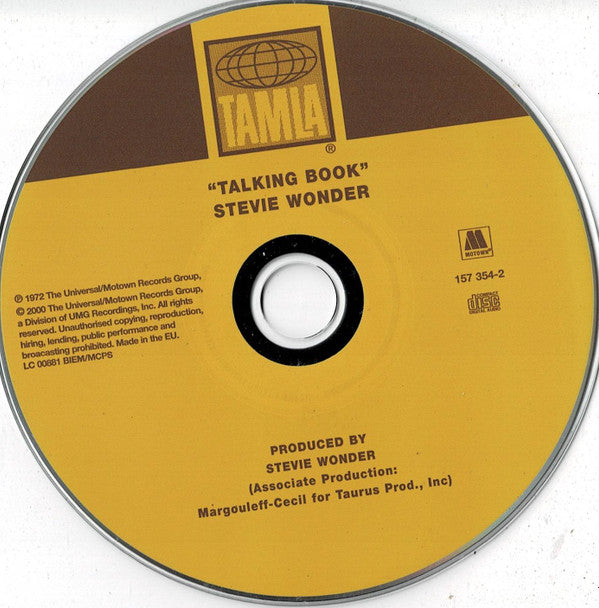 Stevie Wonder : Talking Book (CD, Album, RE)