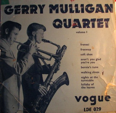 Gerry Mulligan Quartet : Volume 1 (10", RP)