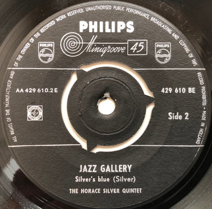 The Horace Silver Quintet : Jazz Gallery (7", EP)