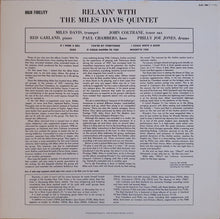 The Miles Davis Quintet : Relaxin' With The Miles Davis Quintet (LP, Album, Mono, RE)