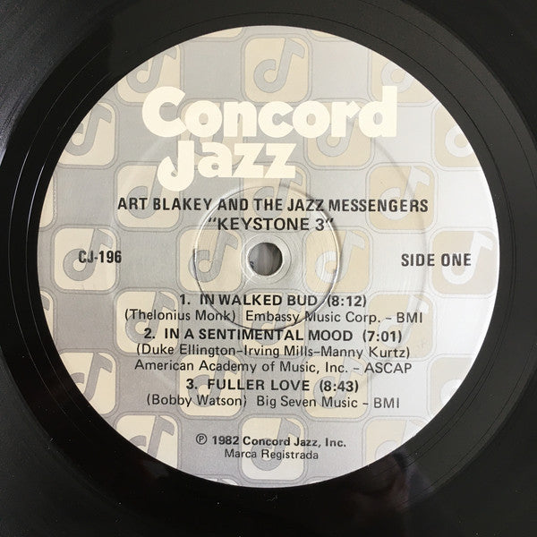 Art Blakey And The Jazz Messengers* : Keystone 3 (LP, Album)