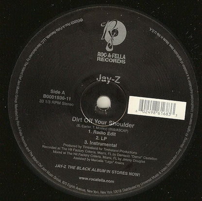 Jay-Z : Dirt Off Your Shoulder / Encore (12")