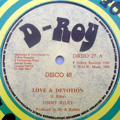 Jimmy Riley : Love & Devotion (12")