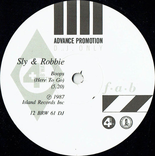 Sly & Robbie : Boops (Here To Go) (12", Promo)