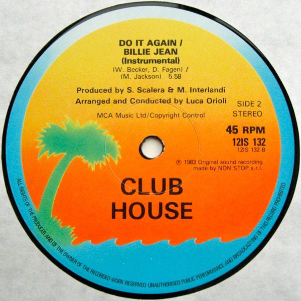 Club House : Do It Again / Billie Jean (12", Single)