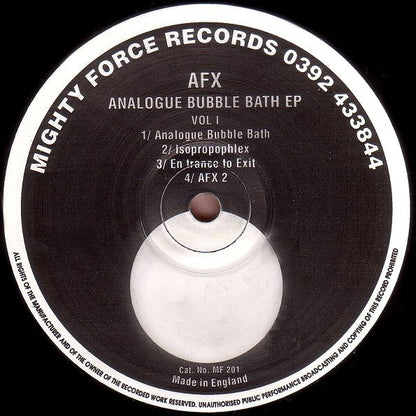 AFX* : Analogue Bubble Bath EP Vol I (12", EP, RE)