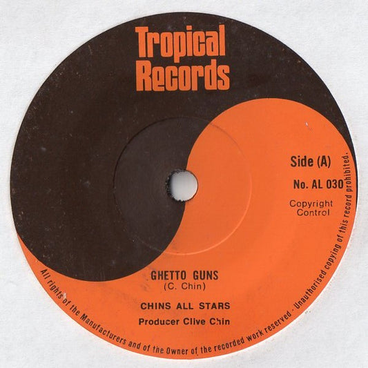 Chin All Stars / Lloyd Parks : Ghetto Guns / We'll Get Over It (7", Single)