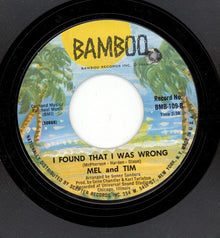Mel & Tim : Good Guys Only Win In The Movies (7", Styrene)
