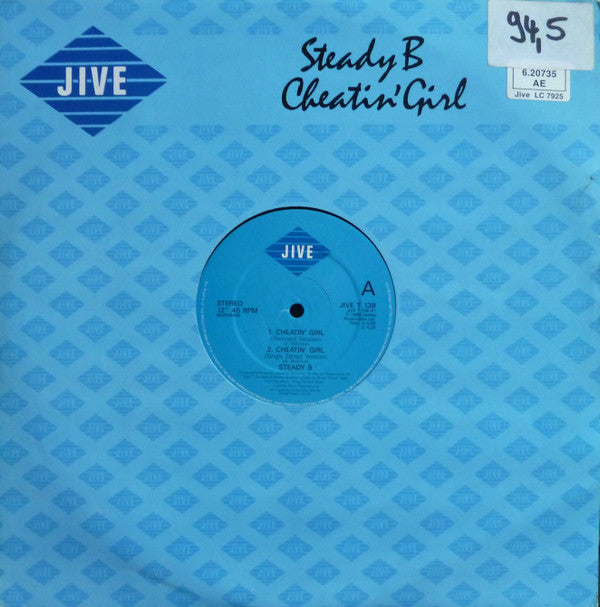 Steady B : Cheatin' Girl / Bring The Beat Back (12", MP)