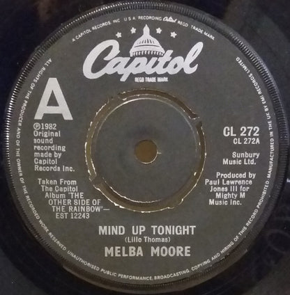 Melba Moore : Mind Up Tonight (7", Single)