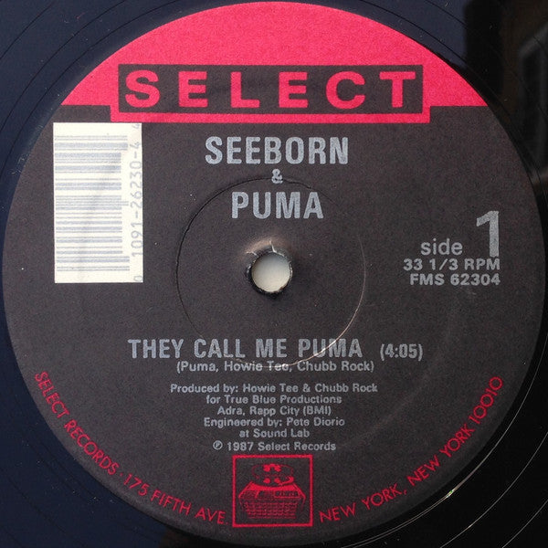 Seeborn & Puma* : They Call Me Puma (12")