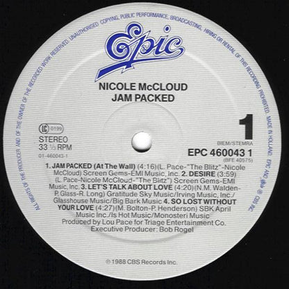 Nicole J McCloud : Jam Packed (LP, Album)