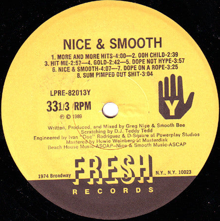 Nice & Smooth : Nice & Smooth (LP, Album)
