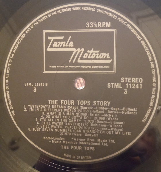 Four Tops : Four Tops Story 1964-72 (2xLP, Comp)