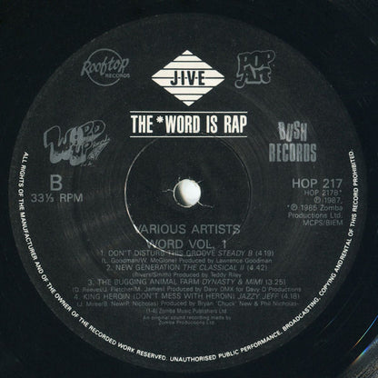 Various : Word Vol. 1 (LP, Comp)