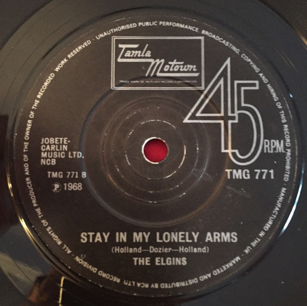 The Elgins : Heaven Must Have Sent You / Stay In My Lonely Arms (7", Single, RE, Sol)