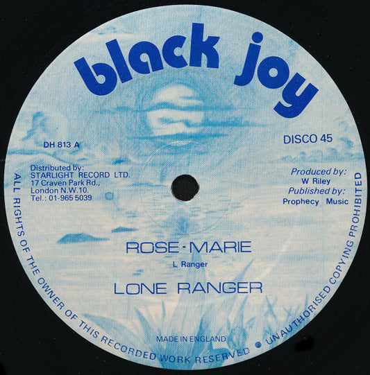 Lone Ranger / Carlton Livingston : Rose-Marie / You Make Your Mistake (12")