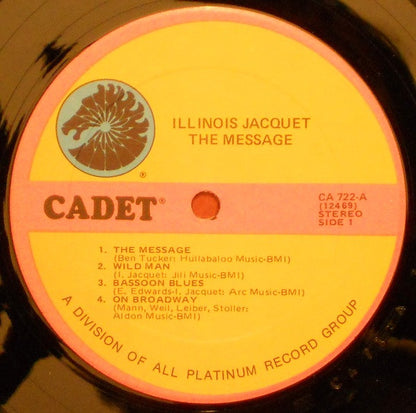 Illinois Jacquet : The Message (LP, Album, RE)