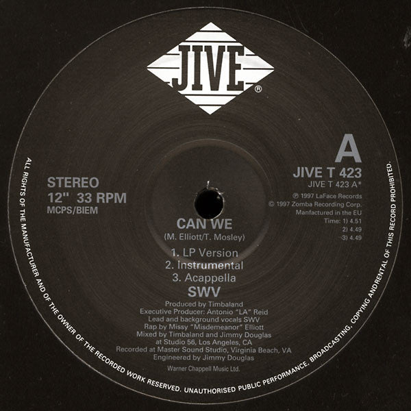 SWV : Can We (12")