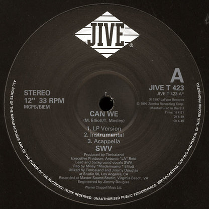 SWV : Can We (12")