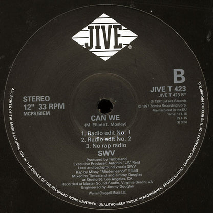 SWV : Can We (12")