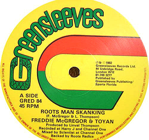 Freddie McGregor & Toyan / Roots Radics* : Roots Man Skanking / Roots Man Dubbing (12")