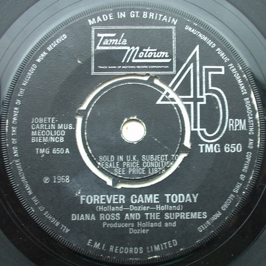 The Supremes : Forever Came Today (7", 4-P)