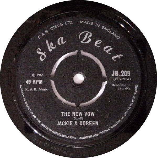 Jackie & Doreen : The New Vow / Adorable You (7", Single, 4 P)
