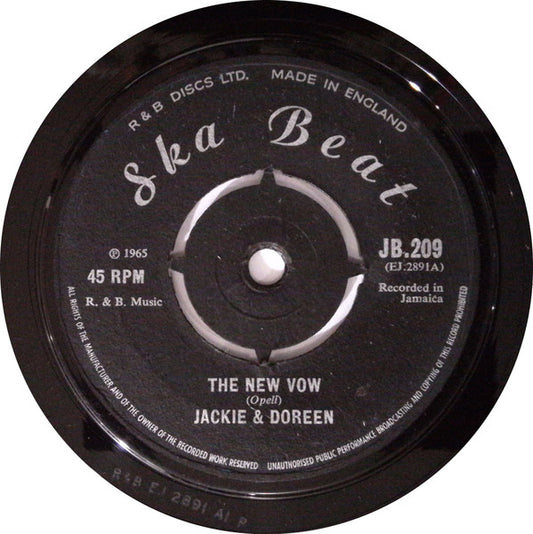 Jackie & Doreen : The New Vow / Adorable You (7", Single, 4 P)